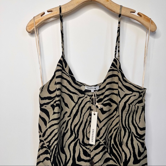 Taupe/Black Zebra Print Cami Blouse - Picture 2 of 10